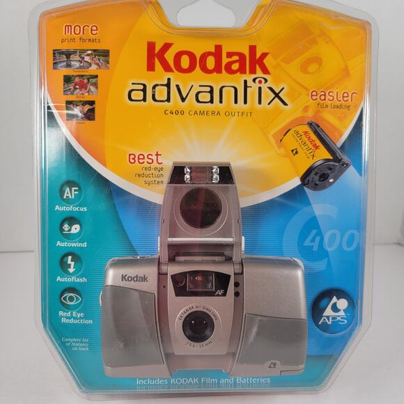 Kodak Advantix C400 Camera Outfit f5.6 22mm Ektanar Lens w Film NOS Sealed - Picture 1 of 16